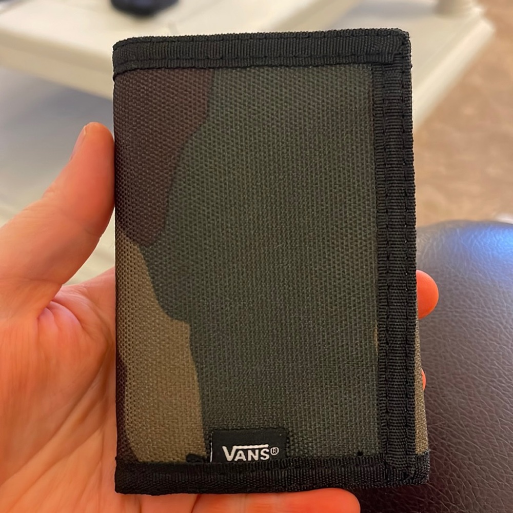 VANS camo Velcro wallet.  Brand new.  Nothing. Son already had a wallet.